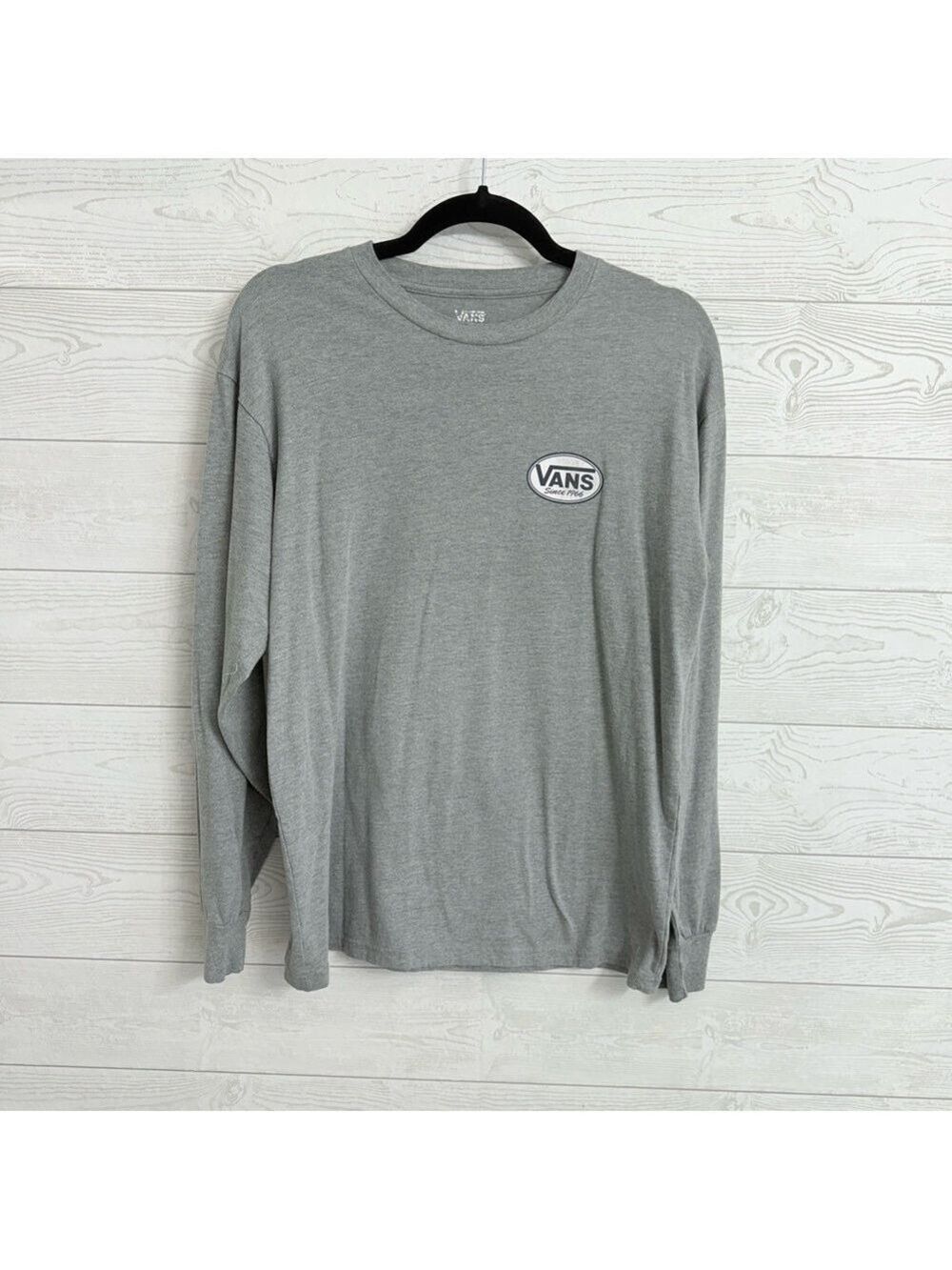 Vans Men’s Grey Long Sleeve Tee Shirt. Size M